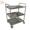 Xe đẩy hàng inox 3 tầng